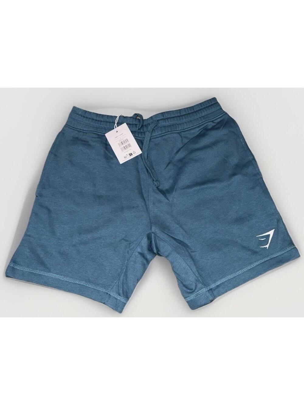 GYMSHARK CREST 7" SHORTS Size Small Slim Fit Terrace Blue NWT